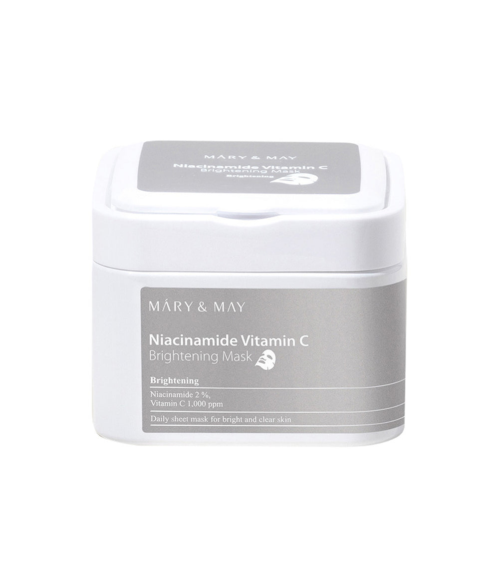 MARY&MAY Niacinamide Vitamin C Brightening Mask 30u – Mascarilla Facial Iluminadora y Antimanchas con Vitamina C