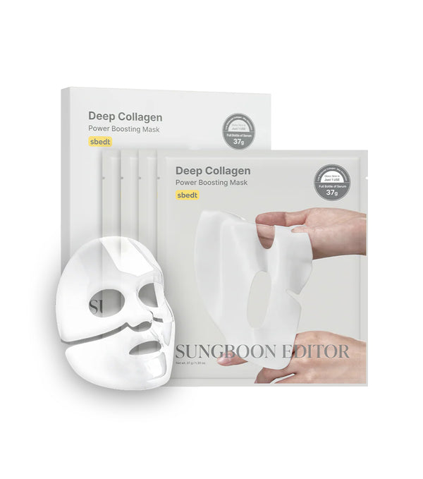Sungboon Editor Deep Collagen Power Boosting Mask 4u – Mascarilla Facial Reafirmante Con Colágeno 500 Da