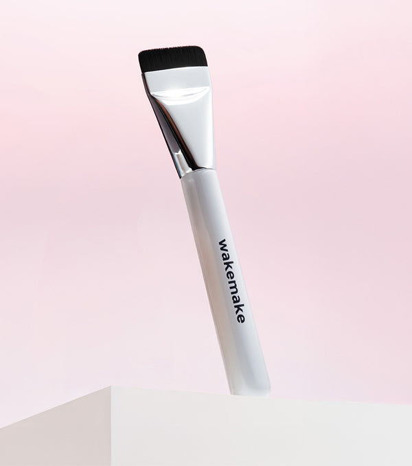 Wakemake Spatula Wide Foundation Brush 1u – Brocha Para Base De Maquillaje De Alta Precisión Con Fibras Sintéticas Premium