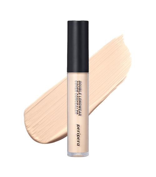 PERIPERA Double Longwear Cover Concealer 5.5g – Corrector de Alta Cobertura con Aqua Fitting System