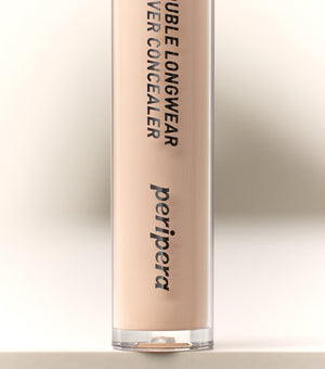 PERIPERA Double Longwear Cover Concealer 5.5g – Corrector de Alta Cobertura con Aqua Fitting System