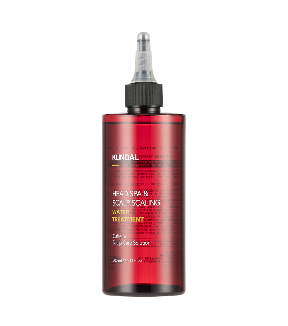 KUNDAL Head Spa & Scalp Scaling Caffeine Water Treatment 300ml – Tratamiento Capilar Anticaída y Calmante con Cafeína