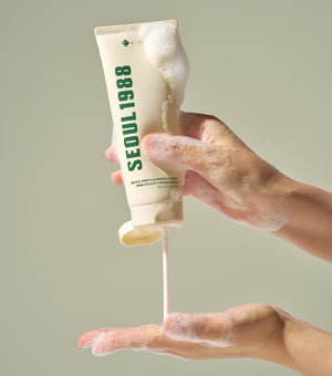 K-SECRET Seoul 1988 Cleansing Foam: Pine Cica 1% + Probiotics 200ml – Limpiador Facial Purificante y Calmante con Pine Cica