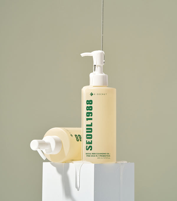 K-SECRET Seoul 1988 Cleansing Oil: Pine Cica 1% + Probiotics 200ml – Aceite Limpiador Purificante con Pine Cica y Probióticos