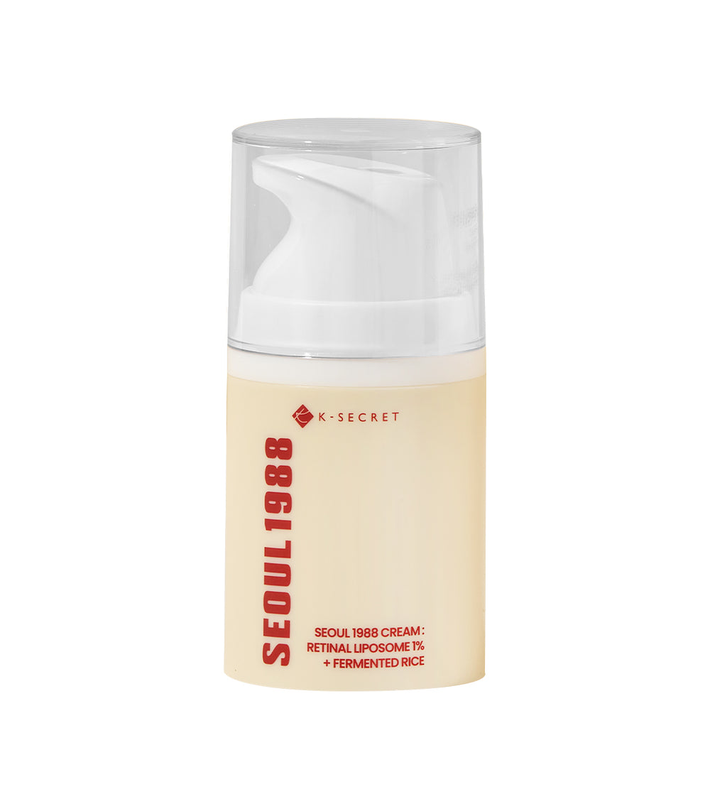 K-SECRET Seoul 1988 Cream: Retinal Liposome 1% + Fermented Rice 50ml – Crema Renovadora Antiedad con Retinal