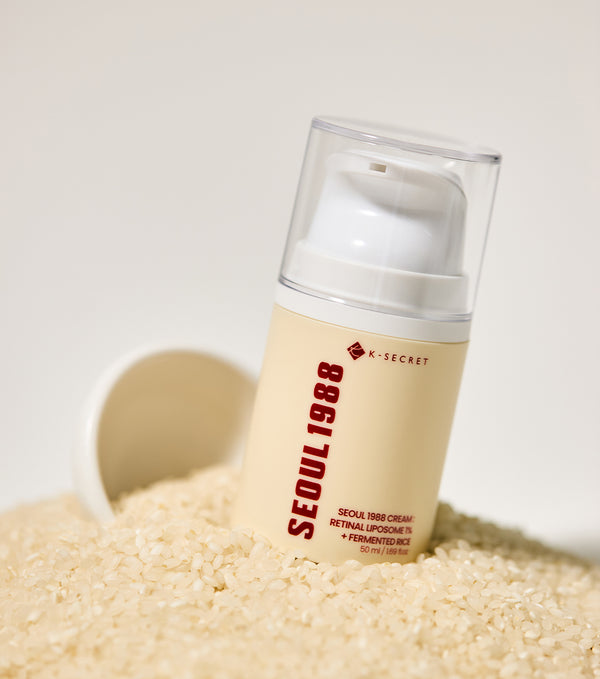 K-SECRET Seoul 1988 Cream: Retinal Liposome 1% + Fermented Rice 50ml – Crema Renovadora Antiedad con Retinal