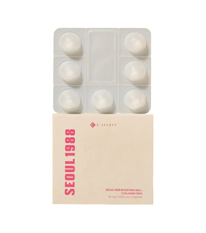 K-SECRET Seoul 1988 Boosting Ball: Collagen 100% 35mg 7Tab – Booster Reafirmante e Hidratante de Colágeno Liofilizado