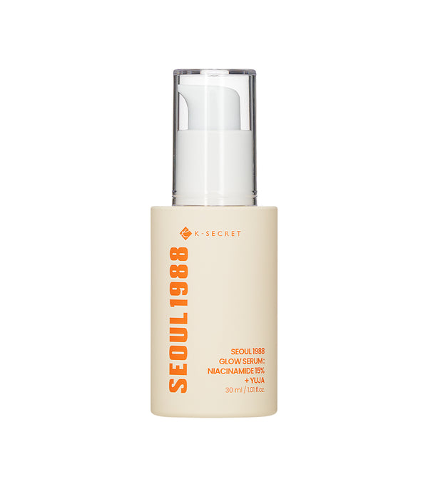 K-SECRET Seoul 1988 Glow Serum: Niacinamide 15% + Yuja 30ml – Sérum Iluminador y Antimanchas con Niacinamida