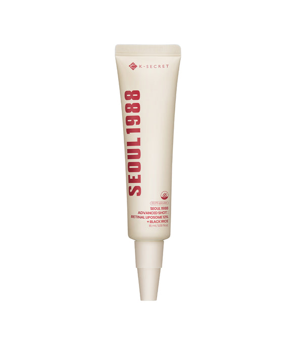 K-SECRET Seoul 1988 Advanced Shot: Retinal Liposome 12% + Black Rice 15ml – Sérum Renovador Intensivo con Retinal