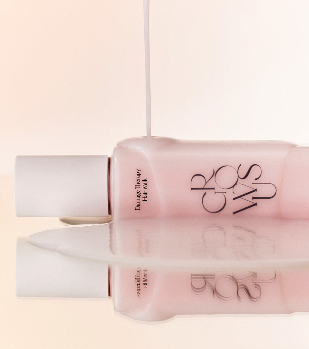 GROWUS Damage Therapy Hair Milk 160ml – Leche Capilar Reparadora y Protectora con Proteína de Keratina y Seda