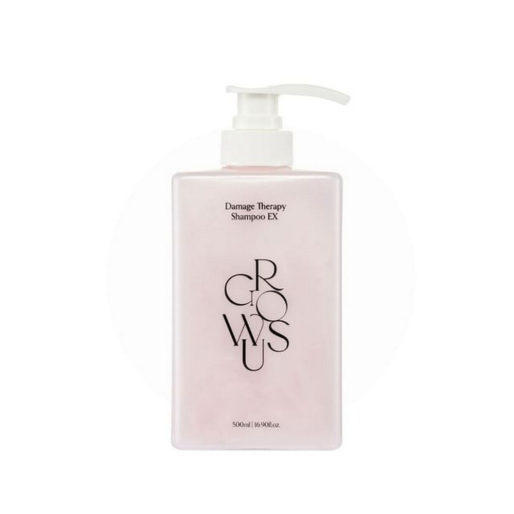 GROWUS Damage Therapy Shampoo 500ml – Champú Reparador para Cabello Dañado con Proteína y Colágeno