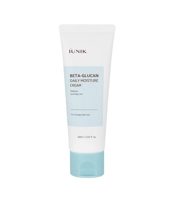 IUNIK Beta Glucan Daily Moisture Cream 60ml – Crema Facial Hidratante Diaria y Reparadora con Beta-Glucano