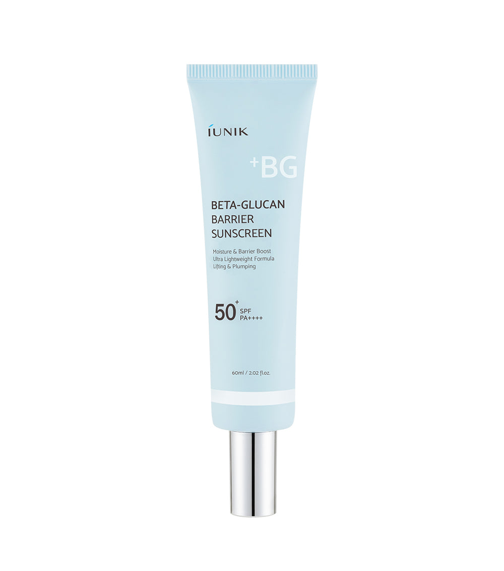 IUNIK Beta Glucan Barrier Sunscreen 60ml – Protector Solar Reafirmante y Reparador con Beta-Glucano