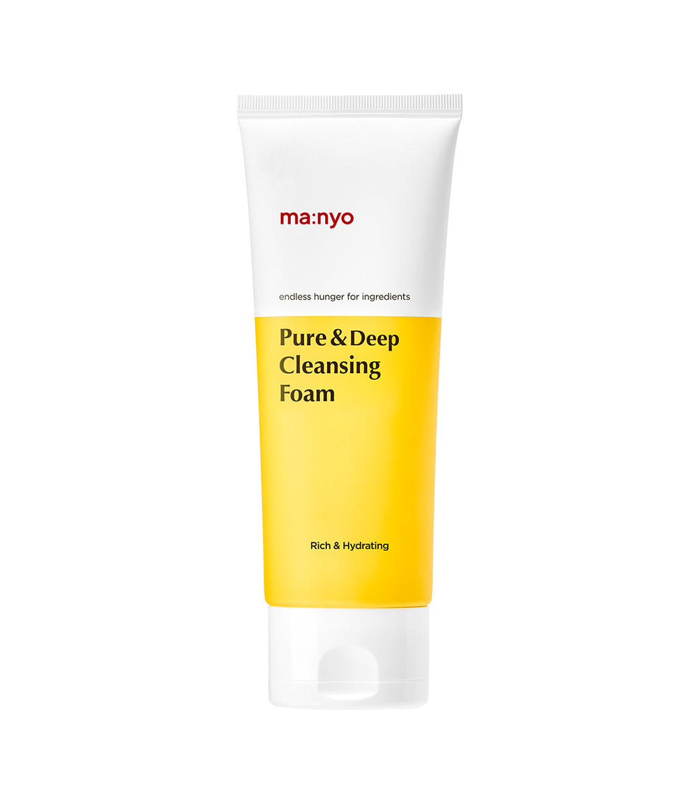 MANYO Pure & Deep Cleansing Foam 100ml – Limpiador Facial de Poros Profundo con Extracto de Rosa