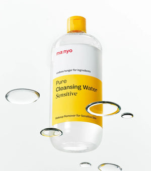 MANYO Pure Cleansing Water Sensitive 500ml – Agua Micelar Limpiadora y Calmante con Método Triple+ Micellar