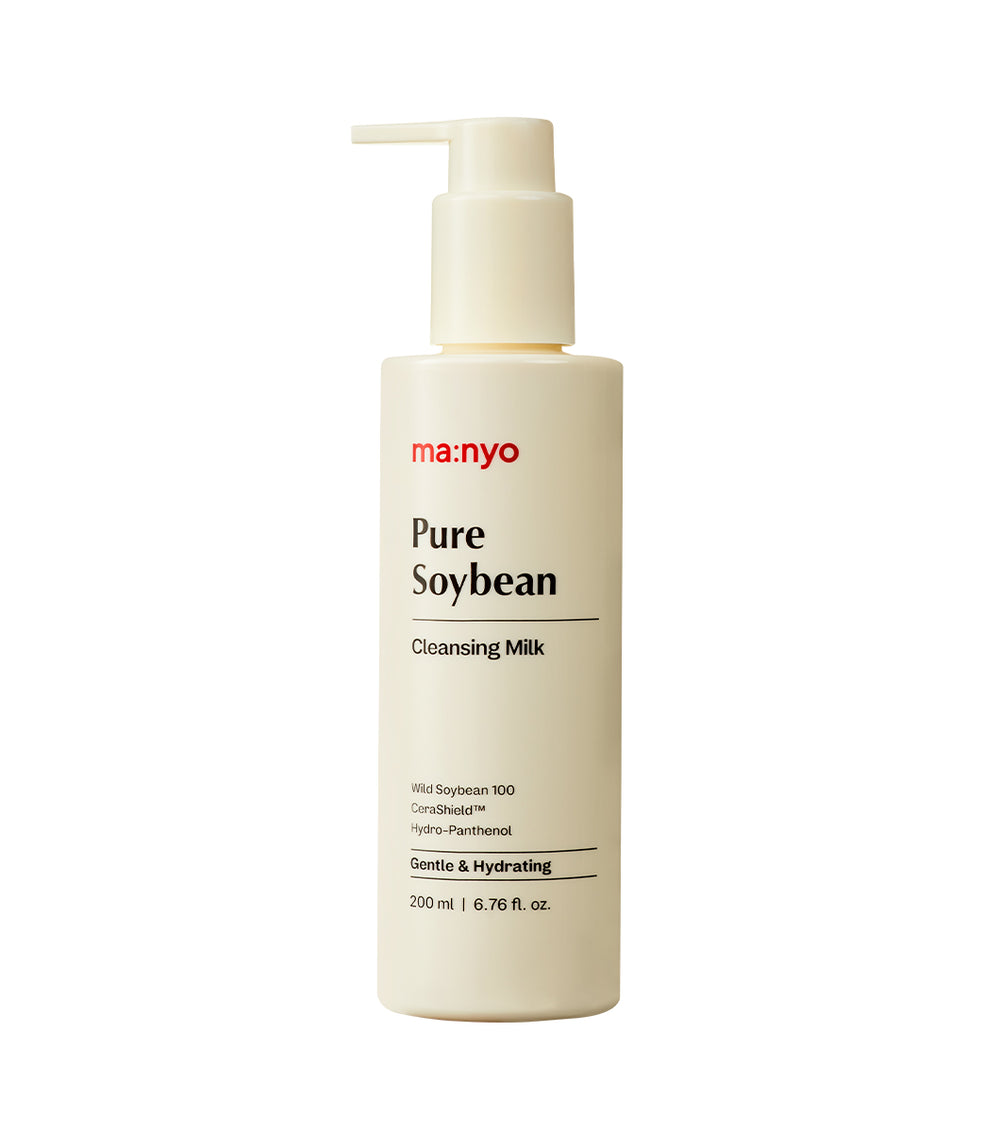 MANYO Pure Soy Milk Cleansing Lotion 200ml – Limpiador Facial Hidratante y Suave con Leche de Soja