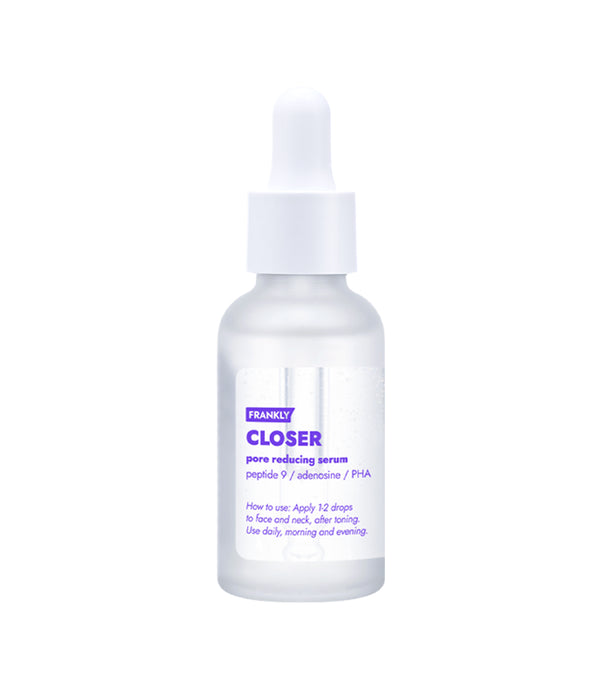 FRANKLY Closer Pore Reducing Serum 30ml – Serum Reductor de Poros y Firmeza con Complejo de 9 Péptidos