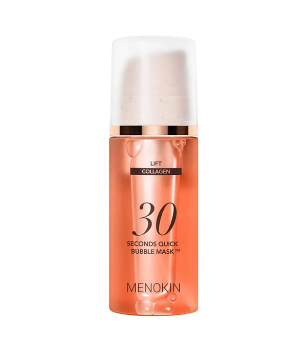 MENOKIN 30 Seconds Quick Bubble Mask Lift 95ml – Mascarilla Facial Reafirmante con Colágeno Vegano de Hibisco