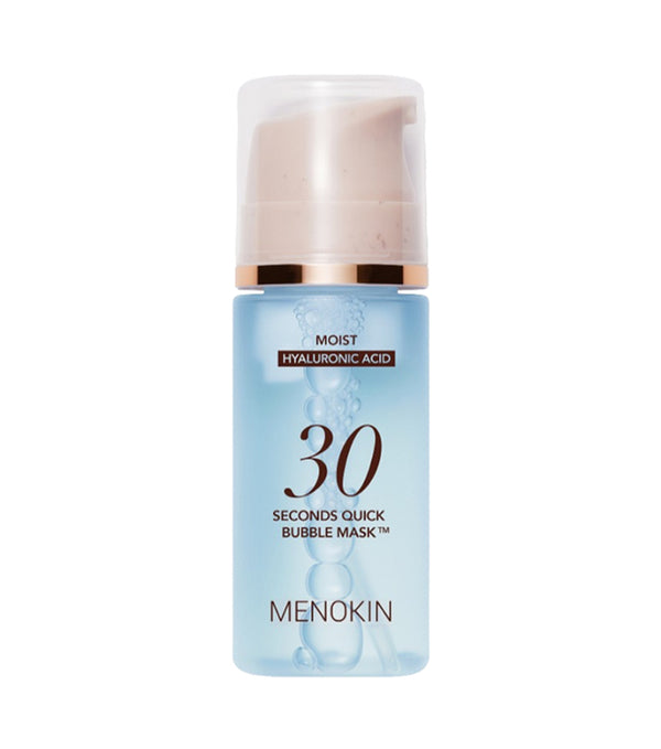 MENOKIN 30 Seconds Quick Bubble Mask Moist 95ml – Mascarilla Facial Hidratante con 8 tipos de Ácido Hialurónico
