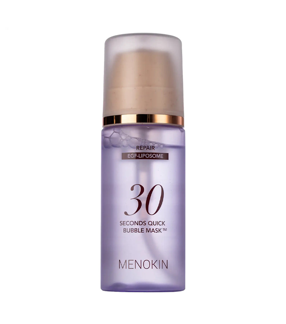 MENOKIN 30 Seconds Quick Bubble Mask Repair 95ml – Mascarilla Facial Reparadora con Liposomas de EGF