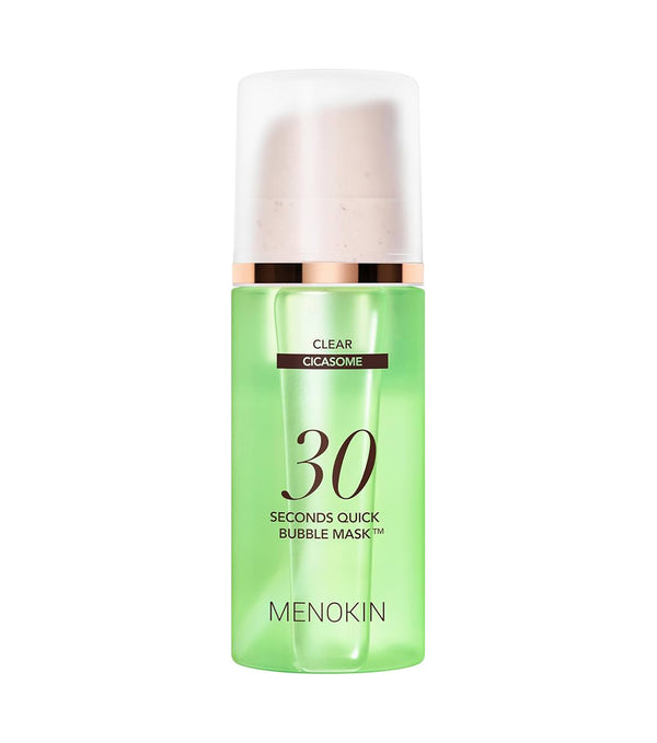 MENOKIN 30 Seconds Quick Bubble Mask Clear 95ml – Mascarilla Facial Calmante con Cica-Exosomas