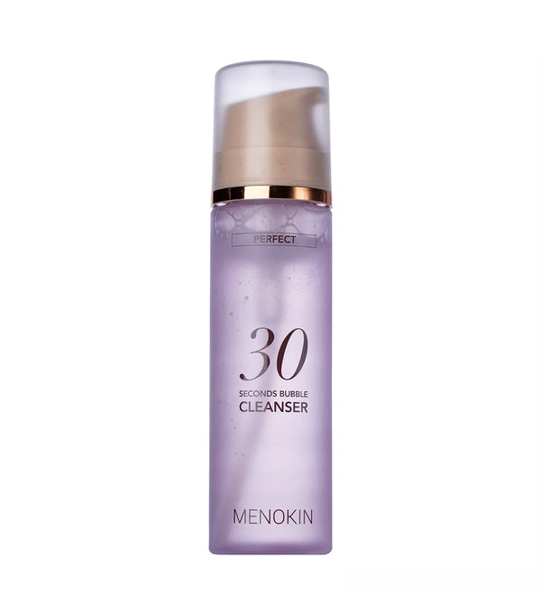MENOKIN 30 Seconds Bubble Cleanser Perfect 150ml – Limpiador Facial en Espuma con Extracto de Fruto de Algodón