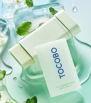 TOCOBO Mini Cica Cooling Sun Stick 10g – Protector Solar en Barra Calmante con Centella Asiática