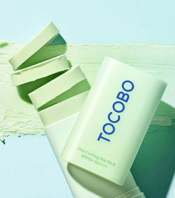 TOCOBO Mini Cica Cooling Sun Stick 10g – Protector Solar en Barra Calmante con Centella Asiática
