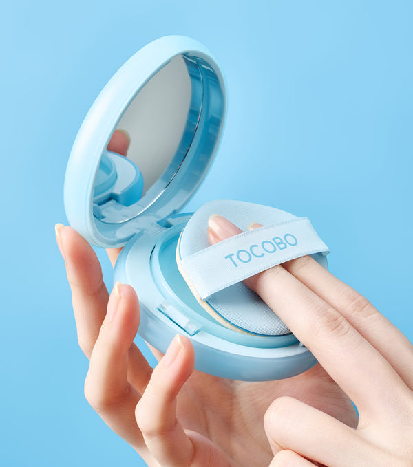 TOCOBO Blur Finish Sun Cushion 13g – Protector Solar en Cojín Blanqueador y Antiarrugas con Niacinamida