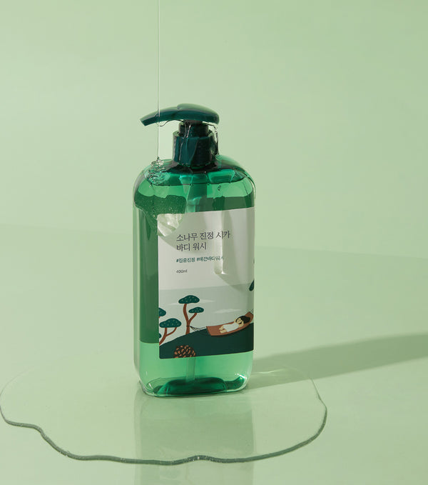 ROUNDLAB Pine Calming Cica Body Wash 400ml – Gel de Baño Calmante con Extracto de Pino