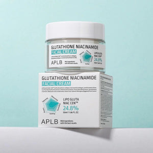 APLB Glutathione Niacinamide Facial Cream 55ml – Crema Hidratante Aclarante y Anti-Manchas con Glutatión y Centella Asiática