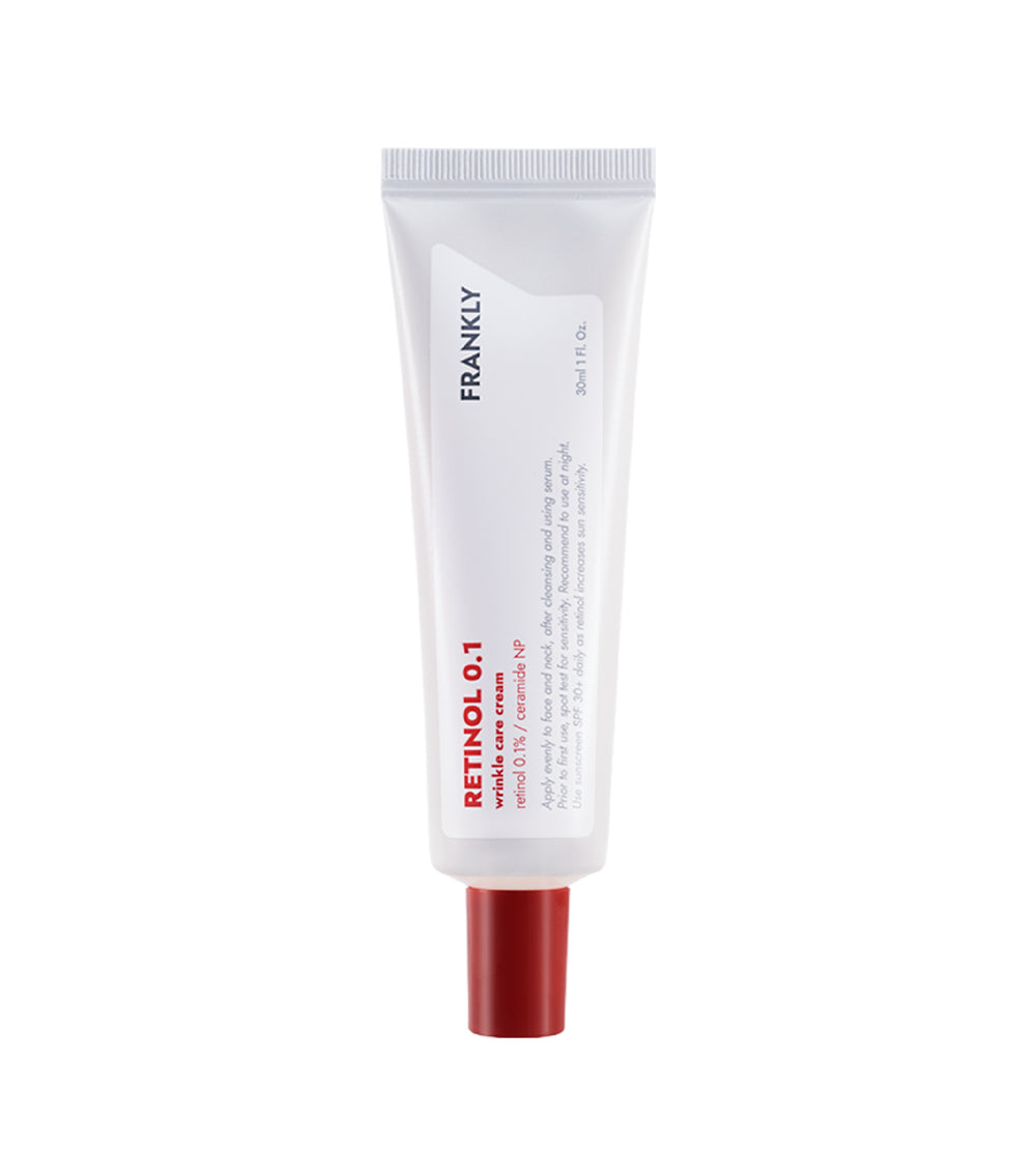 FRANKLY Retinol 0.1% Cream 30ml – Crema Reparadora de Arrugas y Textura con Retinol Puro