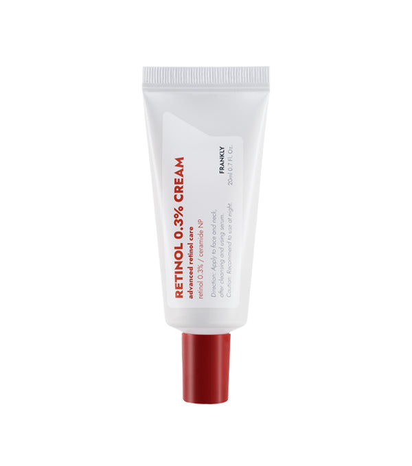 FRANKLY Retinol 0.3% Cream 20ml – Crema Reparadora Intensiva de Arrugas con Retinol Puro