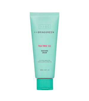BRING GREEN | Tea Tree Cica Soothing Cream+ 100ml – Crema Calmante e Hidratante con Árbol de Té y Cica.
