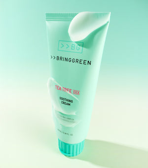 BRING GREEN | Tea Tree Cica Soothing Cream+ 100ml – Crema Calmante e Hidratante con Árbol de Té y Cica.