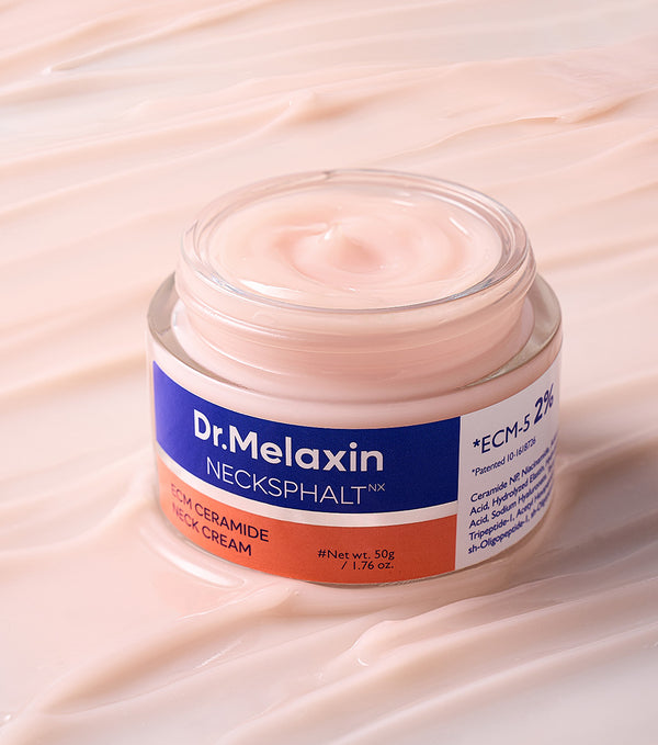 DR. MELAXIN Necksphalt ECM Ceramide Neck Cream 50ml – Crema Reafirmante para Cuello con Péptidos, Ceramidas y EGF
