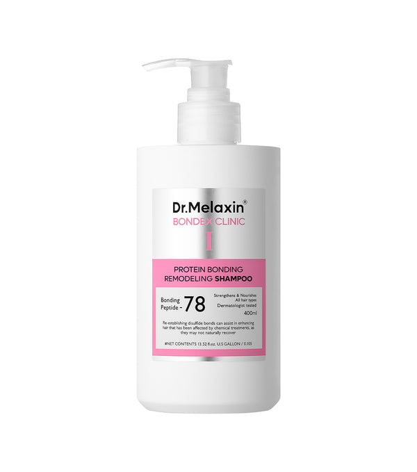 DR. MELAXIN Bondex Protein Bonding Remodeling Shampoo 400ml – Champú Reparador Estructural con Péptidos, Keratina y Aceite de Argán