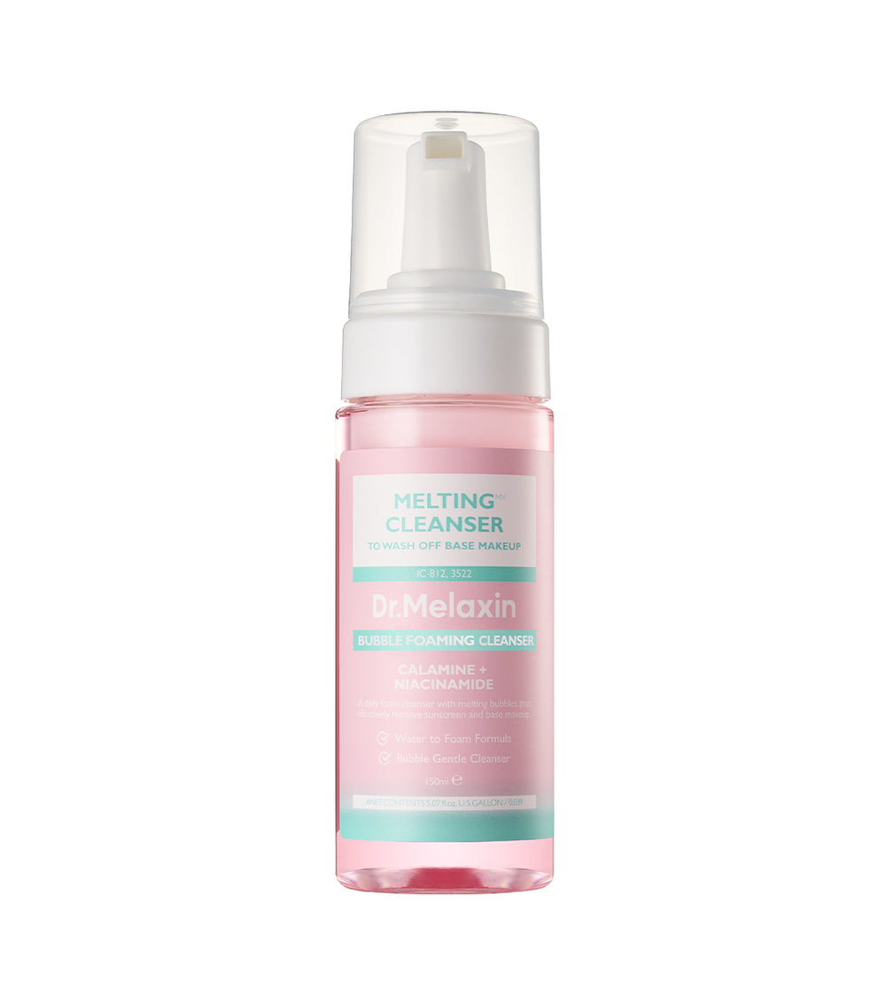 DR. MELAXIN Melting Cleanser 150ml – Espuma Limpiadora Calmante e Iluminadora con Centella, Té Verde y Niacinamida