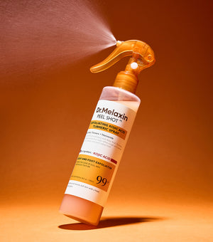 DR. MELAXIN Peel Shot Exfoliating Kojic Acid Turmeric Spray 200ml – Exfoliante Corporal e Iluminador con Ácido Kójico, AHA y PHA