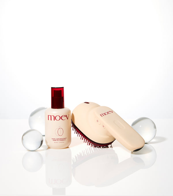 MOEV Annurcatin Hair Steamer Pro – Dispositivo de Vapor Capilar y Masaje con Cafeína y Aceite de Argán