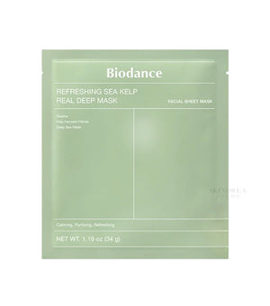 BIODANCE | Refreshing Sea Kelp Real Deep Mask 34g 1u – Mascarilla de Hidrogel Calmante y Purificante con Algas Marinas.