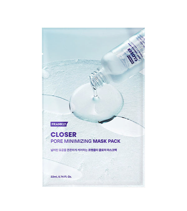 FRANKLY Closer Pore Minimizing Mask 1 x 22ml – Mascarilla Facial Minimizadora de Poros con Péptidos y Ácido Hialurónico