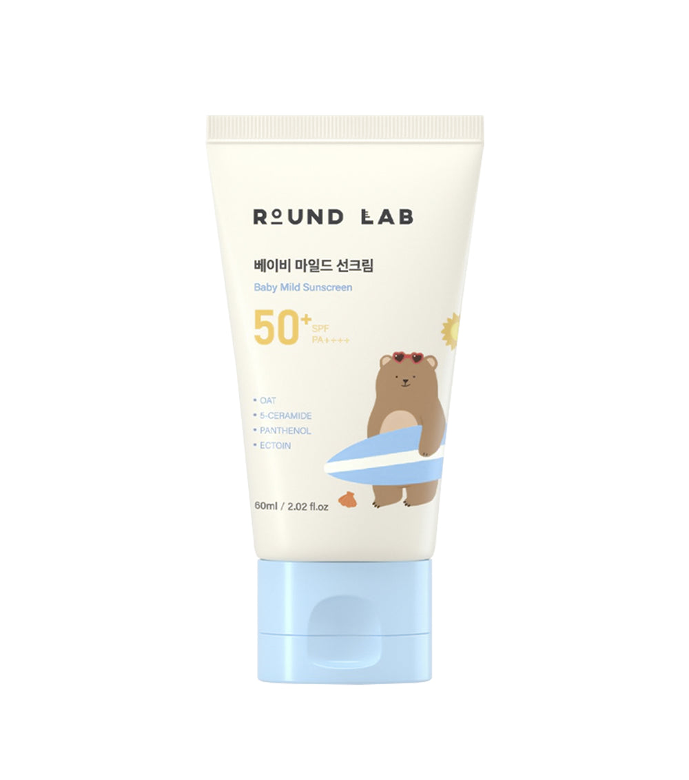 ROUNDLAB Mild Up Baby Sun Cream 60ml – Protector Solar Mineral con Óxido de Zinc