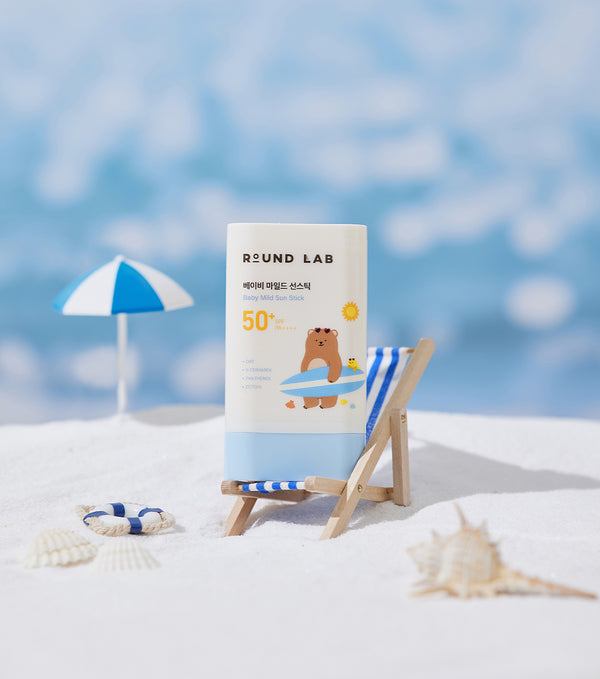 ROUNDLAB Mild Up Baby Sun Stick 21g – Protector Solar Mineral en Barra con Óxido de Zinc