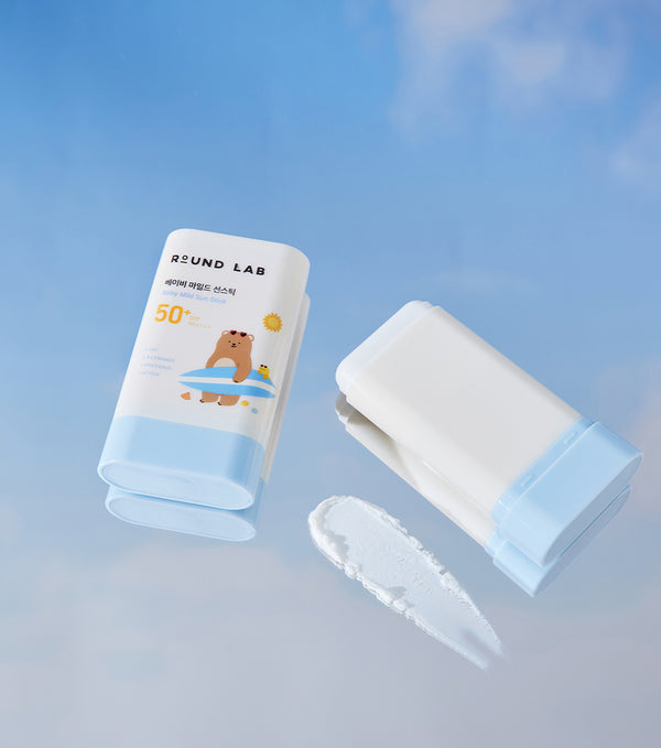 ROUNDLAB Mild Up Baby Sun Stick 21g – Protector Solar Mineral en Barra con Óxido de Zinc