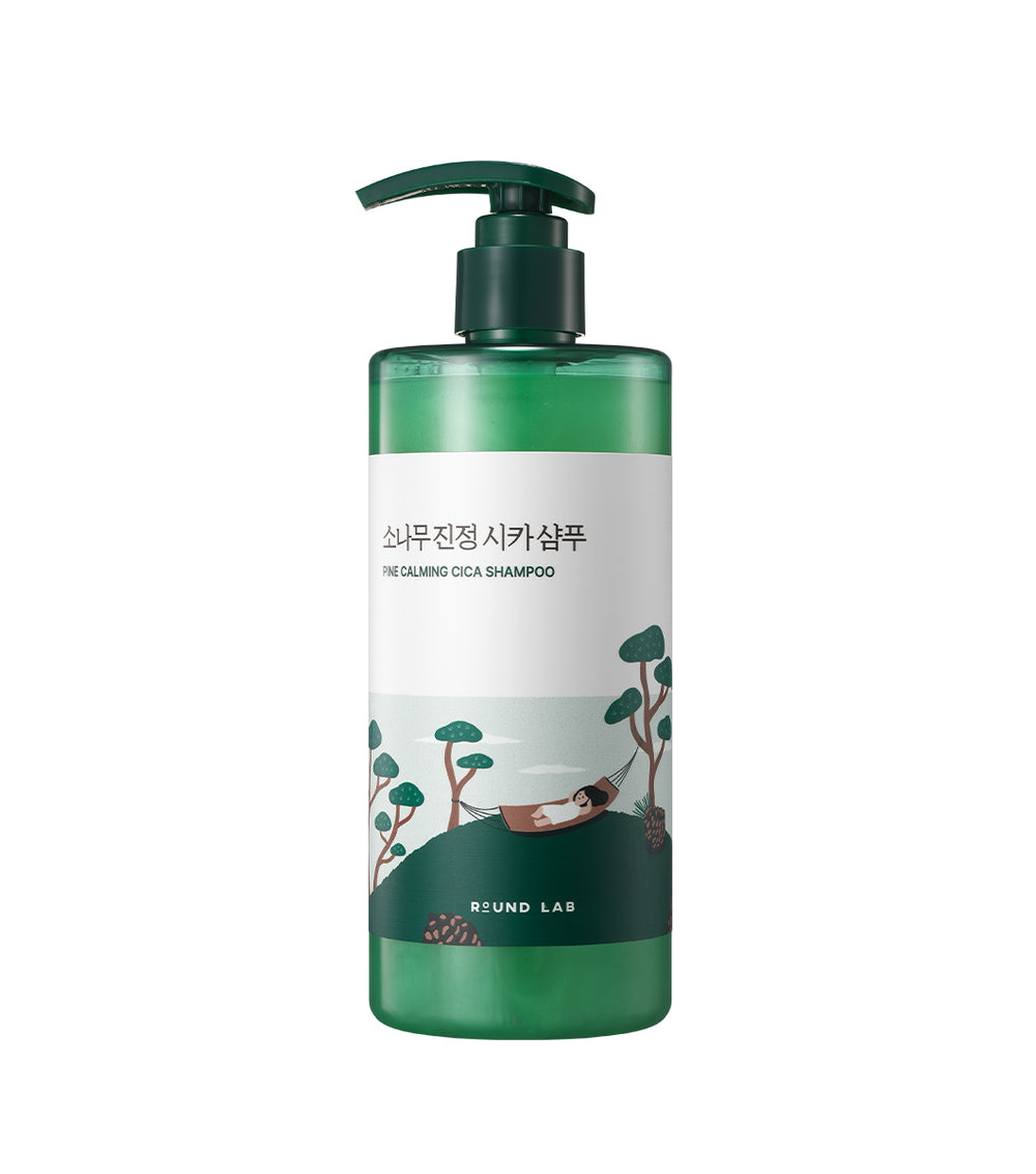 ROUNDLAB Pine Cica Calming Shampoo 400ml – Champú Anticaída y Calmante con Extracto de Pino