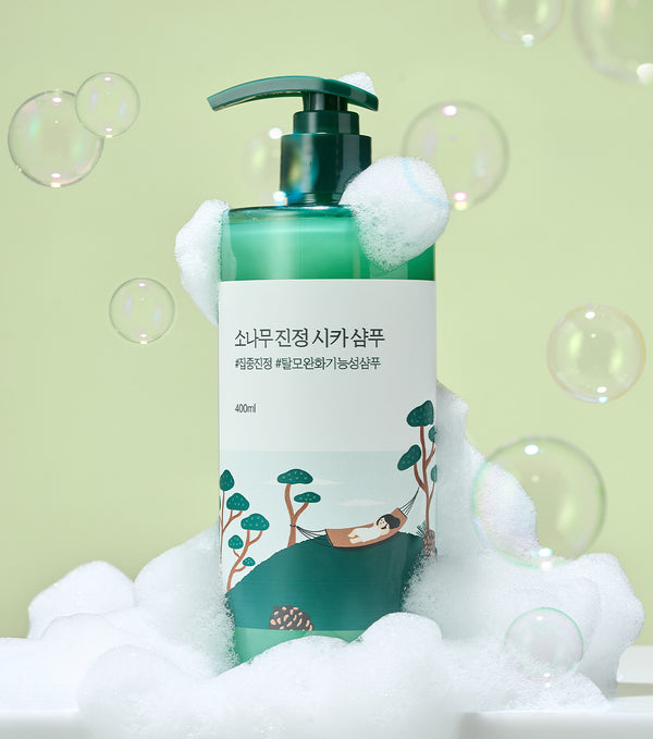 ROUNDLAB Pine Cica Calming Shampoo 400ml – Champú Anticaída y Calmante con Extracto de Pino