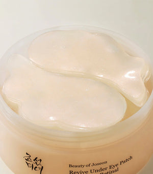 Beauty of Joseon | Revive Under Eye Patch 60u – Parches Revitalizantes para Contorno de Ojos con Ginseng y Retinal.