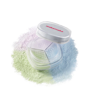 Wakemake Stay Fixer Multi Color Powder 4g – Polvos Sueltos Selladores Y Correctores Con Sílice Y Caolín