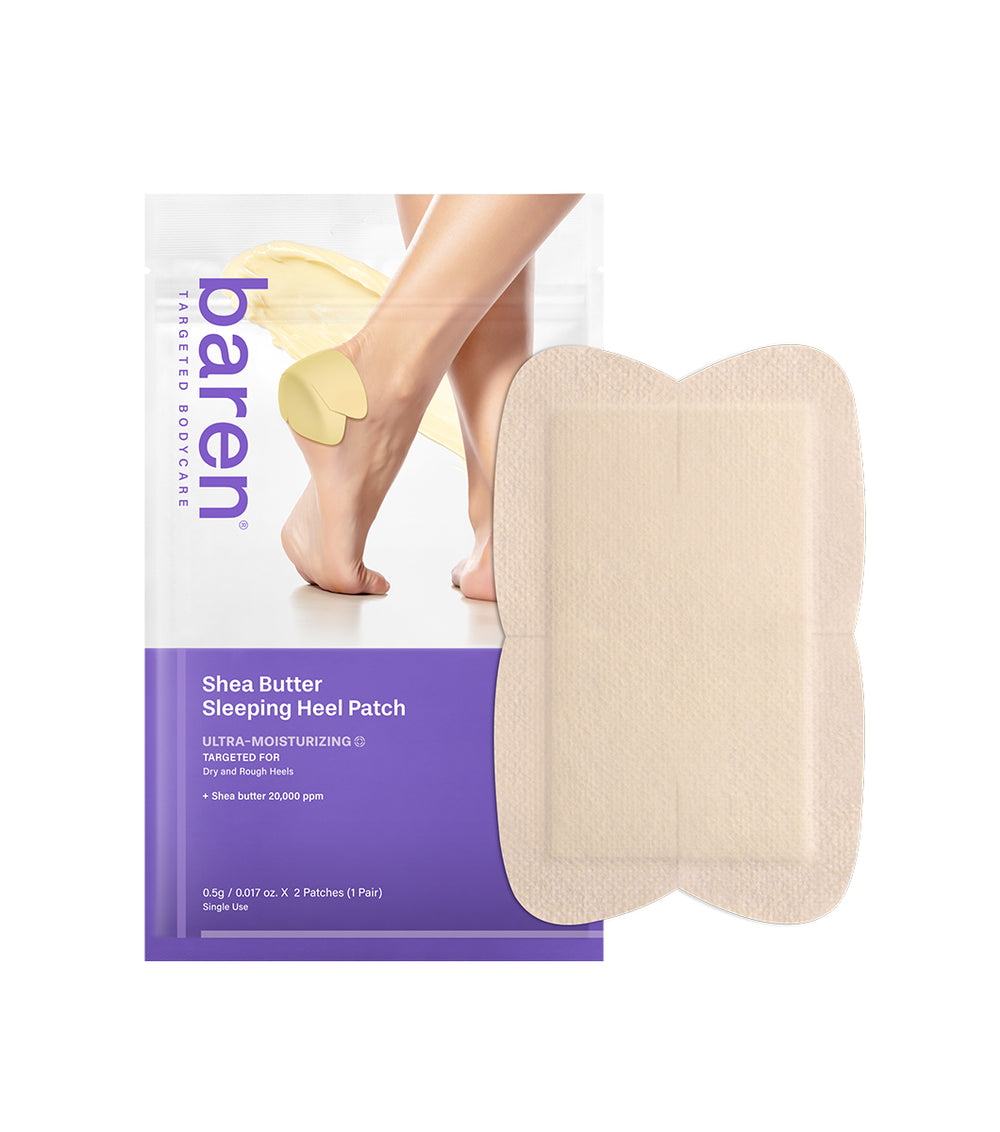 BAREN Shea Butter Sleeping Heel Patch – Parches Nocturnos para Talones con Manteca de Karité